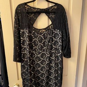 Torrid, Size 3, black lace dress